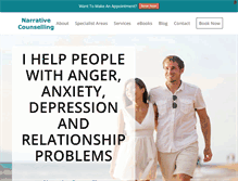 Tablet Screenshot of narrativecounselling.com